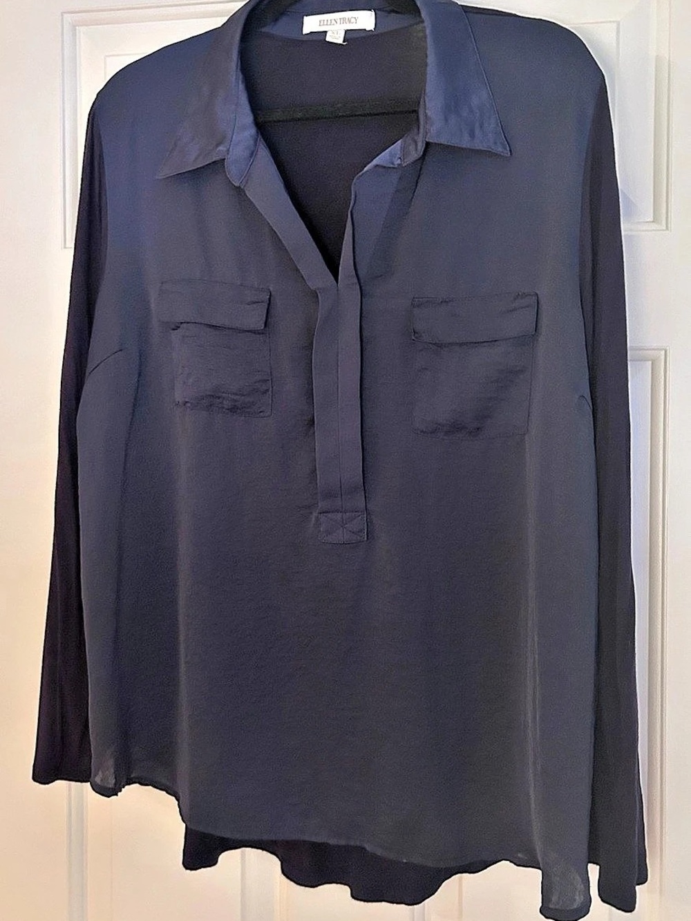 Ellen Tracy Blouse in Black Size XL